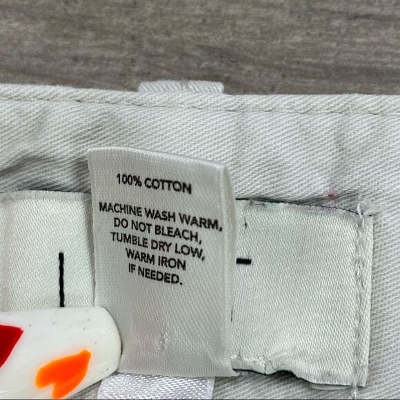 Loft Flat Front Cotton Twill 4” Chino Shorts Stone Beige 6 - Picture 6 of 8